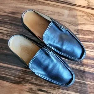 Vintage Hermes Backless Leather Loafer / Mule Hermes Goatskin Oz Mules 38.5 Rose Framboise 1741642  main image 3